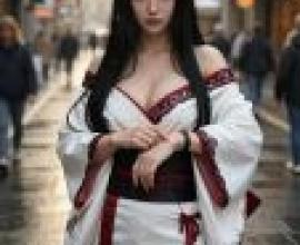 Ancient Fantasy，A woman in an oriental dress.