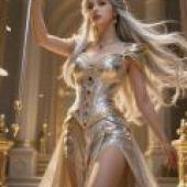 Goddess s Grace，A women holding sword in her hand.