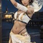 Mobile phone wallpaper， Shahina， hero 伝説 里くろの线 Shahina， realistic， White Fairy