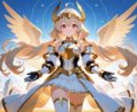 Battle Angel，A girl in an outfit is posing as an angel.