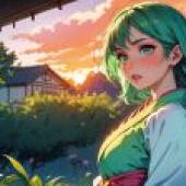 Rain Night Flower Dance -Artgerm Tablecloth Free Download