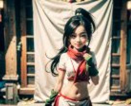 電腦桌布，真人版，椿， 女忍者椿的心事，Kunoichi Tsubaki no Mune no Uchi，英雄聯盟女玉：角色再現