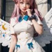 手機桌布，聖園彌香 Misono Mika Blue Archive 蔚藍檔案，寫實，飛翔仙境