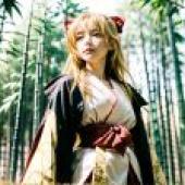 Computer wallpaper， real life， Kurusikawa Himeko， Kannazuki Miko， Manga Fantasy， Miko Sakura