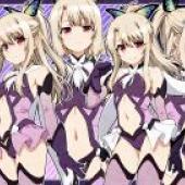 I.S.V F.K.P.I.D X.L，Four anime characters with the same outfits.