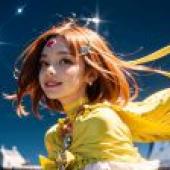 Computer desktop， live version， beautiful girl of light， beautiful angel， border tone， Ako Shirabe， charming character light
