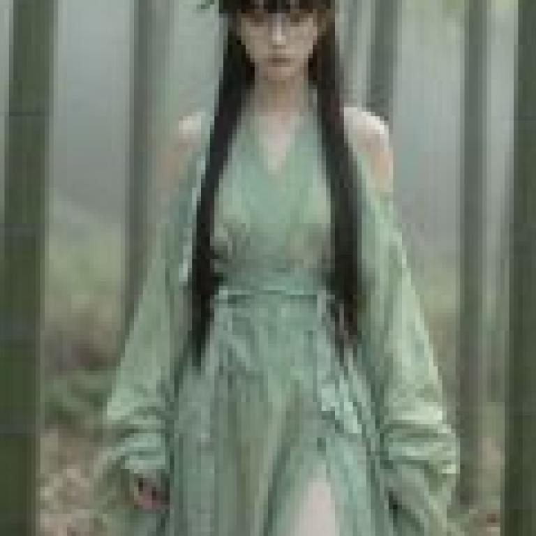 Beauty in the book，A woman with long hair and glasses.