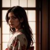 Sunny Kimon -Ayako Rokkaku Aesthetic Character Tablecloth Free Download