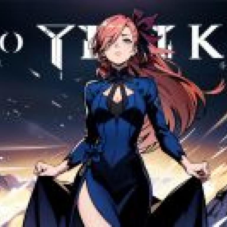 Computer wallpaper， LostArk2， Animation， Lyrickks ad is a girl in a blue dress.