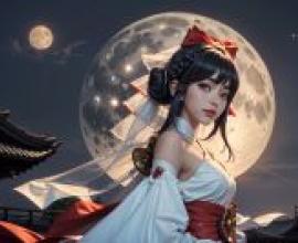 真人美女，東方Project，博麗靈夢，日本巫女，真人版，「夜櫻之夢」