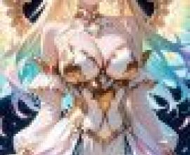 魔法記憶，長著金色翅膀的金髮女子。