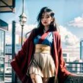 Computer wallpaper， live version， beauties in kimono， beauty of Korea: Korean clothes and beautiful women