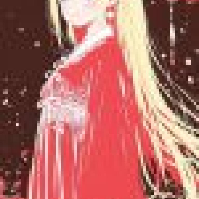 Traditional clothing，Anime girl in red dress and headband.