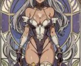 Laini Queet (レイニ・クウィート)，A girl with a long white hair and a bow in her head.