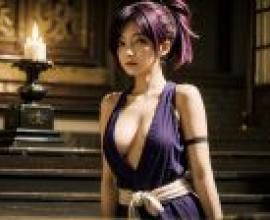 電腦桌布，Yuzuriha 杠 Hells Paradise 地獄樂，真人，魅紫刀影