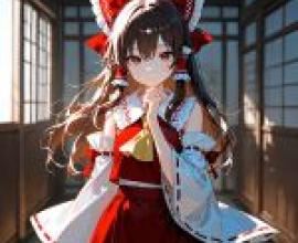 博麗靈夢，紅髮少女。