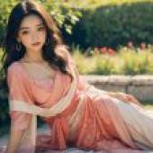 Computer wallpaper， magazine cover beauty photos， real people， Hanfu time