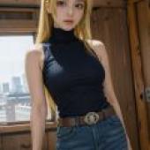 Yuki Tsukumo Jujutsu Kaisen，長凳上繫著棕色腰帶的女孩。