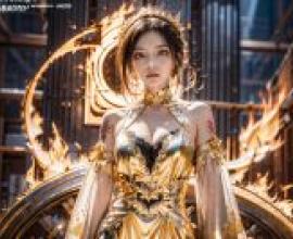 鬼狼，一個身穿金色衣服、戴著金色項鍊的女孩。