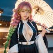 The live -action version， the blade of ghosts， love columns， Ganlu Temple honey， beautiful tablecloth， anime desktop， Rainy Night Live