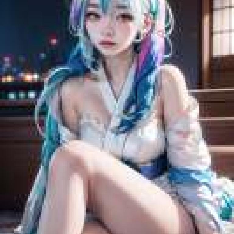 擁有亮麗秀髮的動漫少女，穿著和服。