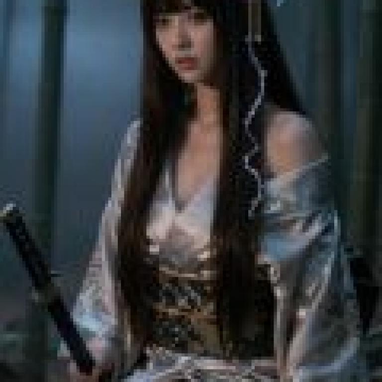 20251217 The journey to escort the princess 2，Girl holding sword in forest.