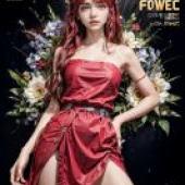 手機桌布，Dowon 道元 Tower of God，寫實，杜鵑紅裙：重金屬雜誌風華