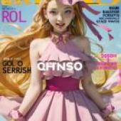 saint flying feather butterfly angel Pretty Cure，A model is wearing a pink dress and bow.