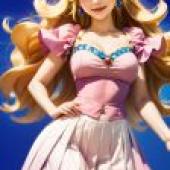 Mobile phone wallpaper，Princess Peach Princess Brigitte，realism，princess elegance