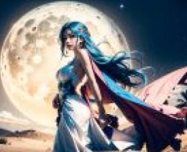 Computer wallpaper， live version， Naferutali D. Vivi， ONE PIECE， blue-haired Moon Goddess