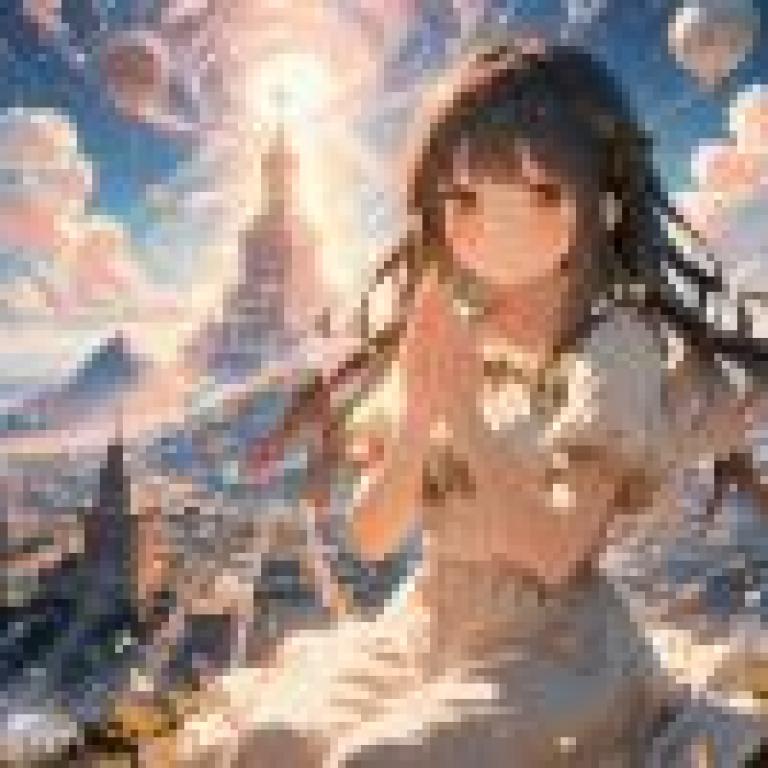 angle girl，A girl with black hair holding her hands together.