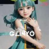 Sugar One Piece，A young girl with blue hair holding an OK sign.