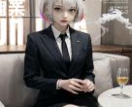Devil Female President，a woman sitting on the couch with a glass of wine