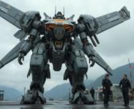 Realistic robots，A person looking at a robot.