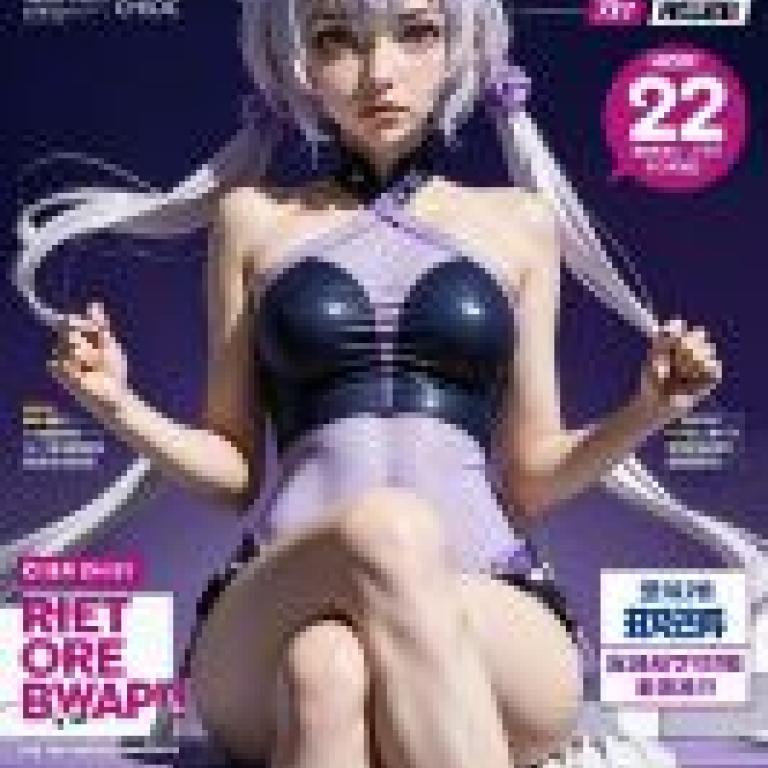 Yukine Chris Senki Zesshou Symphogear Yukine Chris，symphogear，《櫻桃小嘴》雜誌與紫色頭髮的女人。