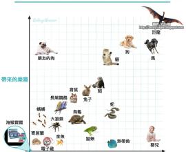 [轉貼][搞笑]各種寵物間的[帶來樂趣/飼養難度]比較圖