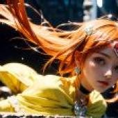 Computer desktop， live -action version， beautiful girl of light， beautiful angels， border tuna， ako shirabe， red hair special writing