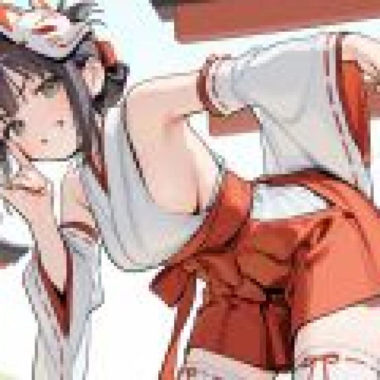 Charming witch，a girl with a cat ear ring and a peace sign.