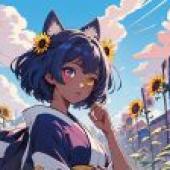 Computer wallpaper， Candace， Genshin， Genshin， animation， sunflower field competition