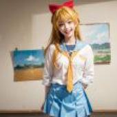 Computer wallpaper， Kirisaki Chitoge， pseudo-love， live-action version， real anime style: Asuka Phantom