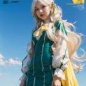 手機桌布，Sophia Ascart，寫實，青髮戰士的幻想學校生活