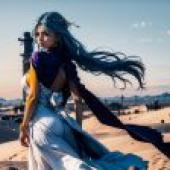 Computer wallpaper， live version， Naferutali D. Vivi， ONE PIECE， elegant interpretation of desert style