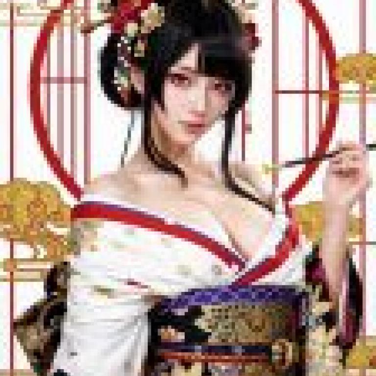 girls，A Japanese woman wearing traditional attire.