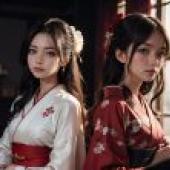 亞洲美女窗前城市景 - Chen Chi免費桌布