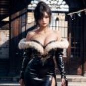 電腦桌布，真人版，太空戰士10 final fantasy lulu 露露，「刀與魅」- 真實與虛構的蒸汽朋克動漫美女