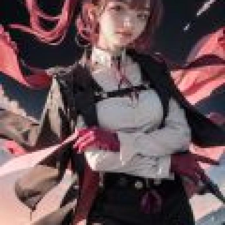 Kafka Honkai Star Rail，A girl with red hair poses for the camera.