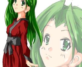 [小時候][塗鴉]文靜的女生