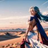 Computer wallpaper， live-action version， Naferutali D. Vivi， ONE PIECE， Desert Dream