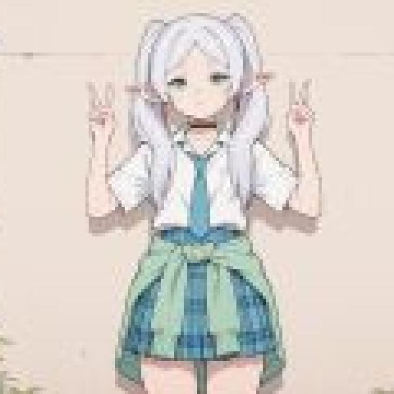 Frilian Urban Fantasy，一個女孩用手比劃著和平手勢。