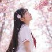 女孩們，一個頭髮上戴著紅色蝴蝶結的女孩。